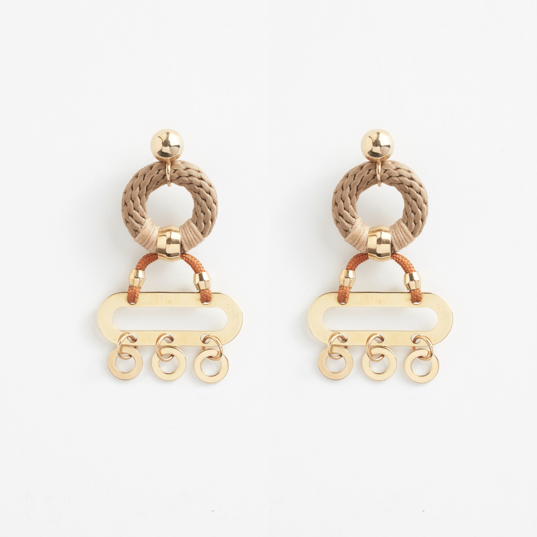Pichulik | Dihya Earrings with Brass and Rope