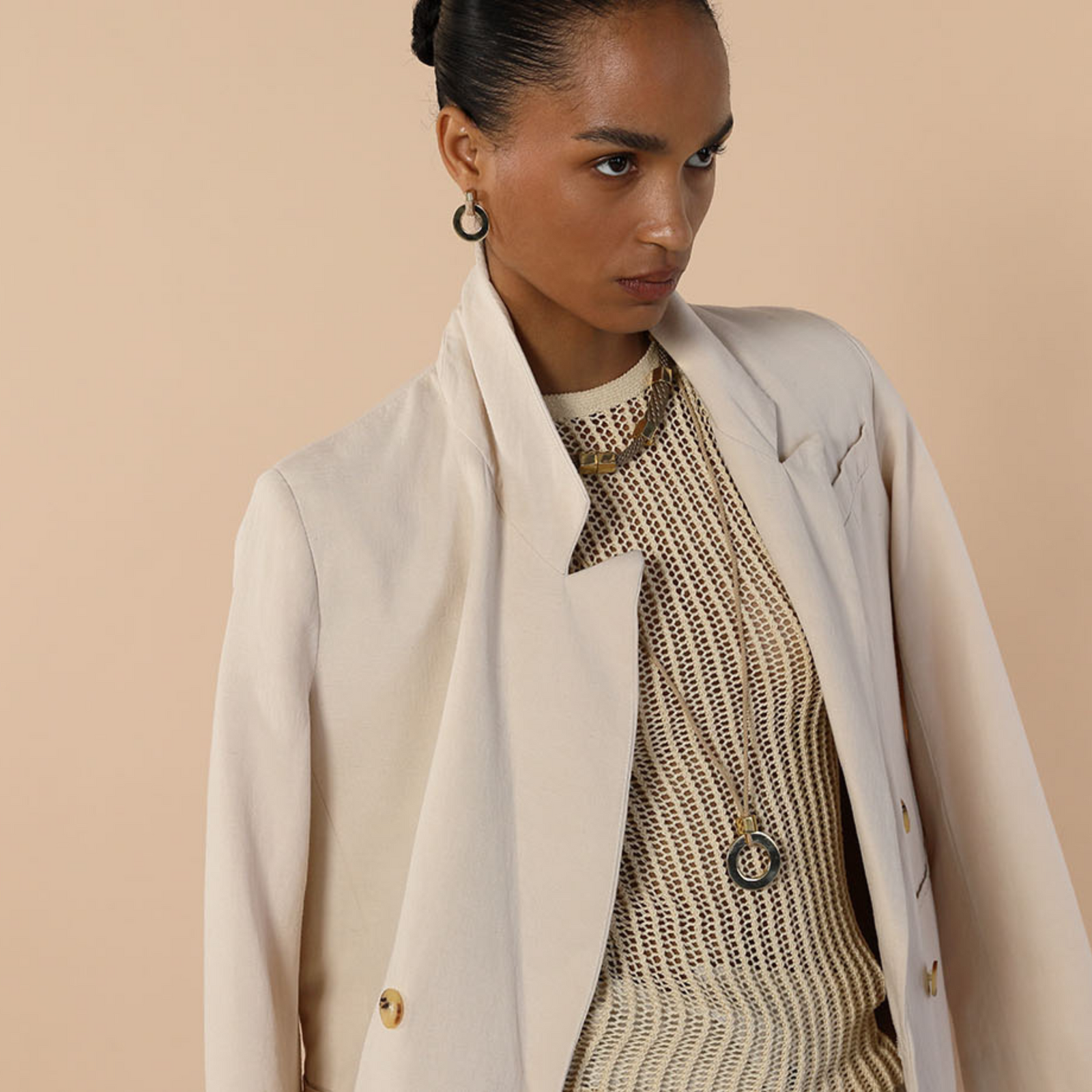 Pichulik | Noor Adjustable  Brass & Rope Pendant