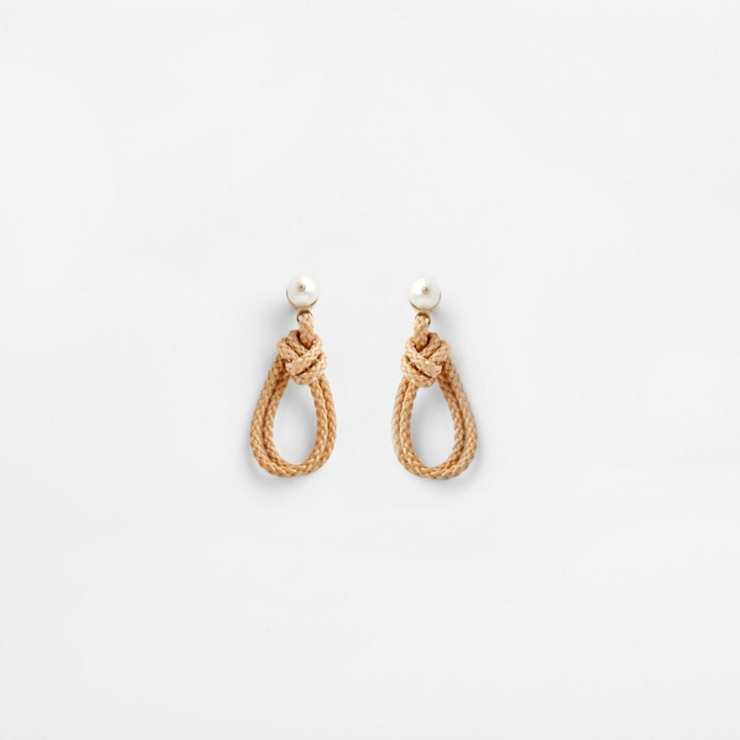 PICHULIK | Love Knot Rope and Pearl Earrings