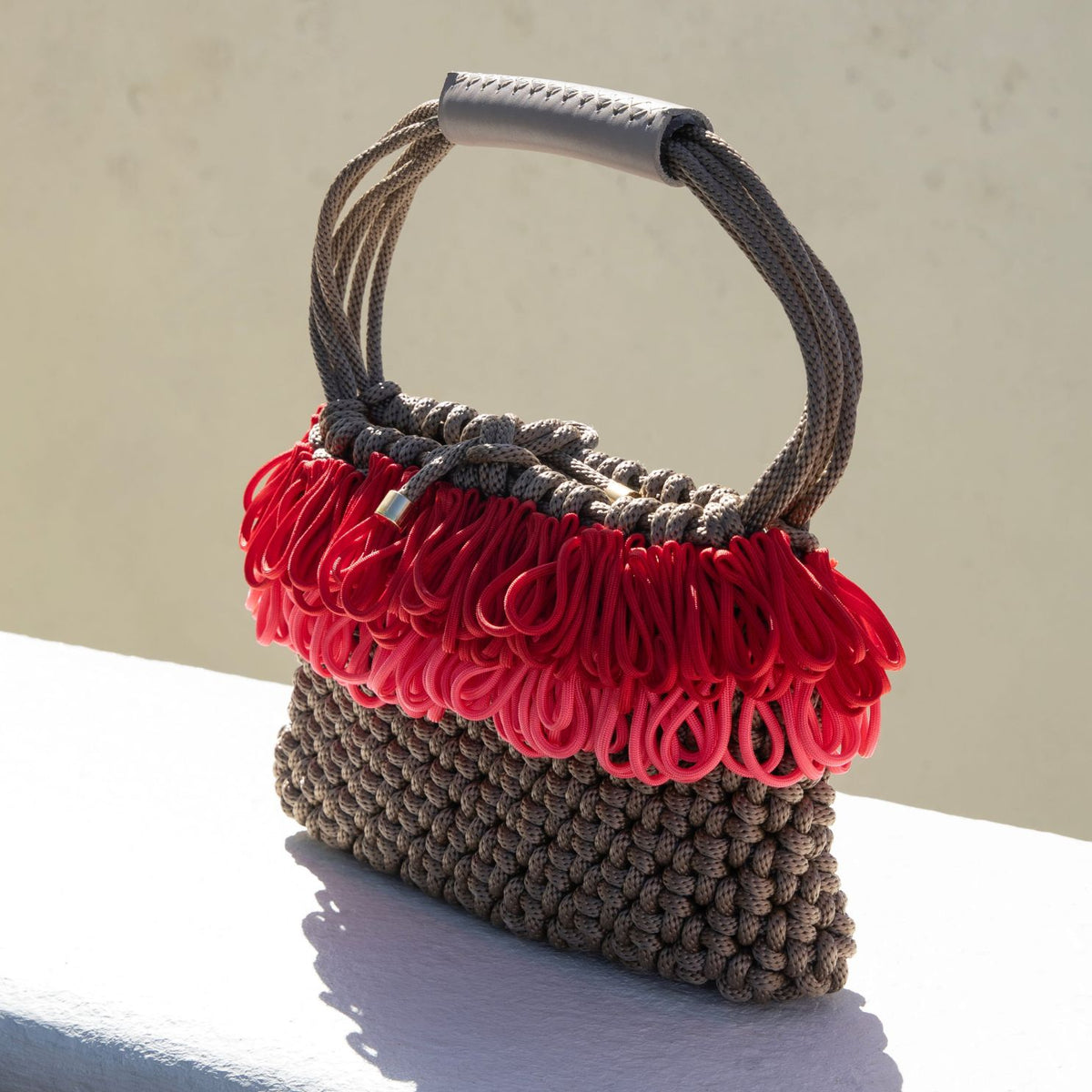 PICHULIK | Handmade Rope and Brass Bloom Bag