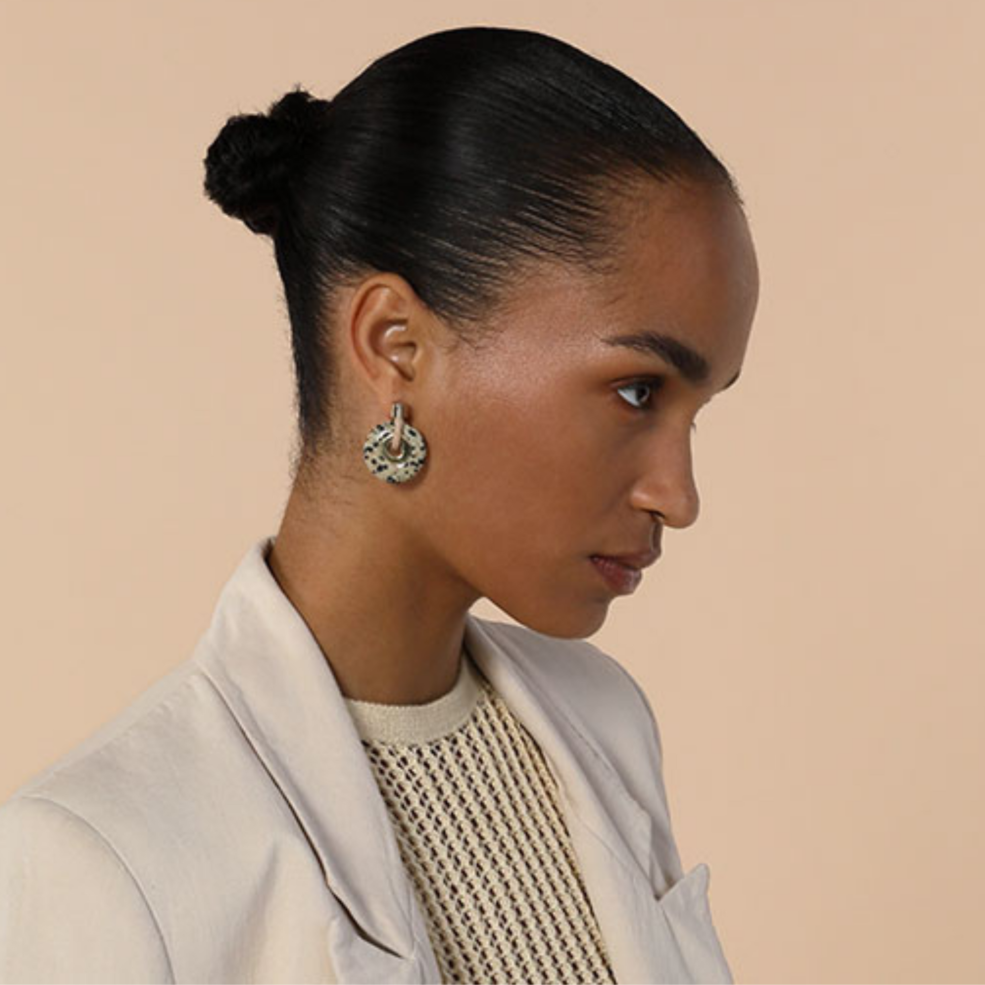 PICHULIK | Ousia Rope and Jasper Gem Stone Earrings