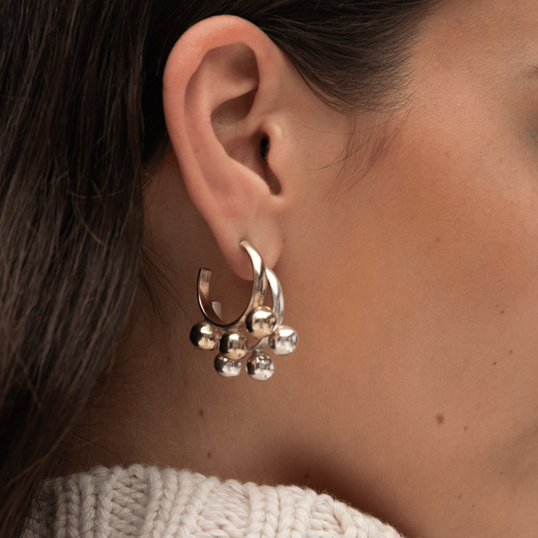 PICHULIK | Samba Earrings Sterling Silver and Brass Earrings