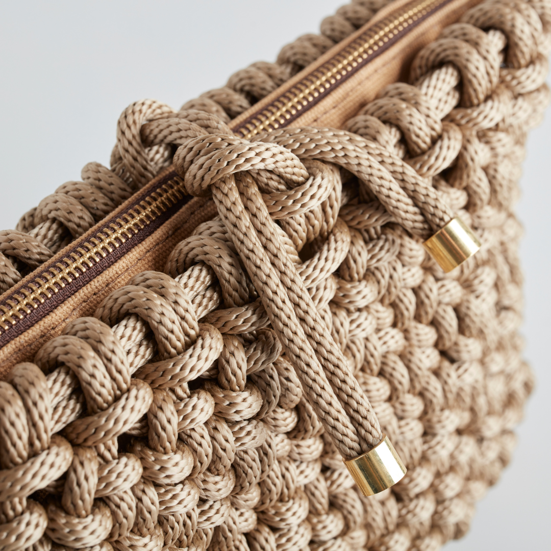 PICHULIK | Mermaid Bag Handwoven Rope Beige