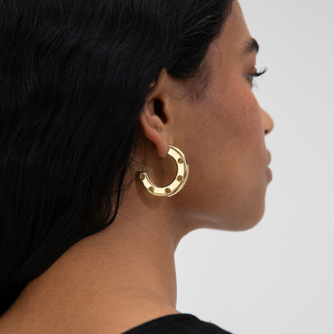 PICHULIK | Holy Smokes Brass Hoops