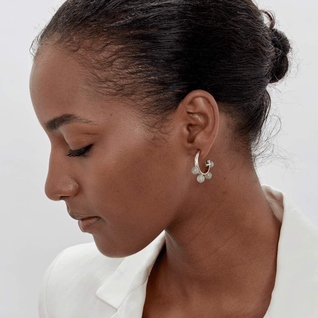 Pichulik | Garland Hoop Earrings Aventurine