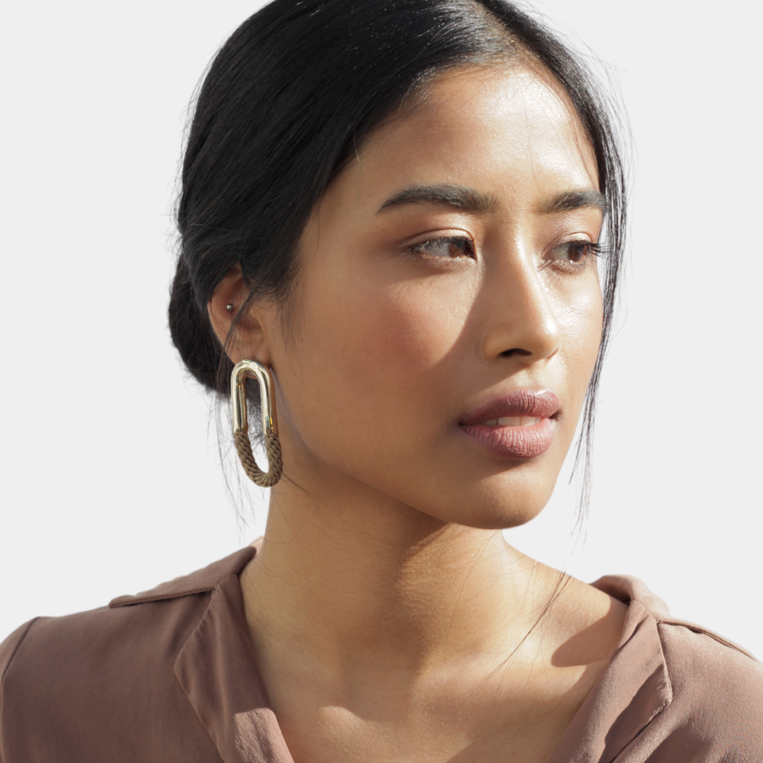 Pichulik | Brass and Rope Cantadora Earrings 