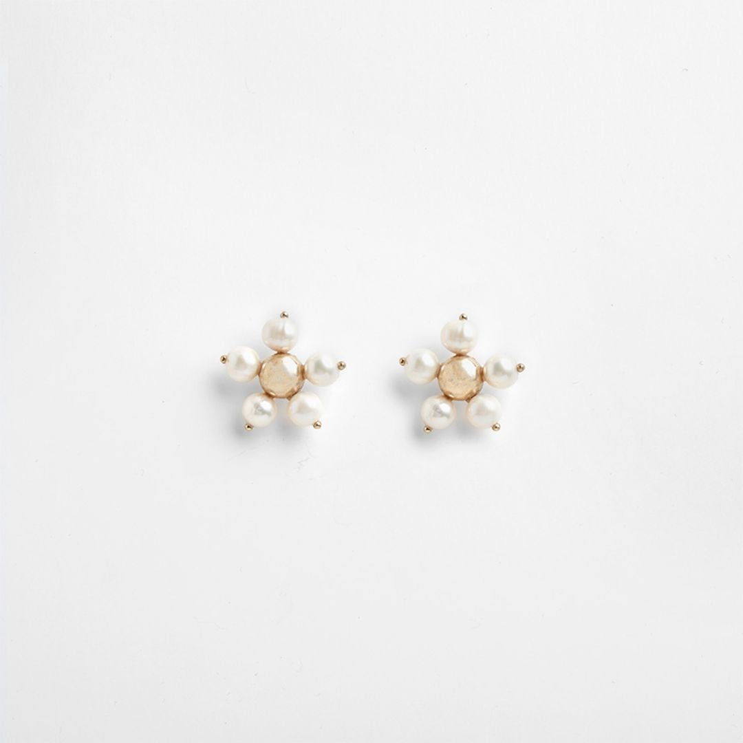 PICHULIK | Freya Brass and Pearl Earrings