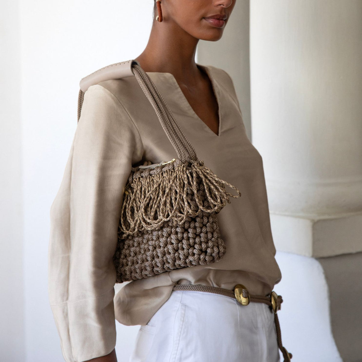 PICHULIK | Handmade Rope and Brass Sahara Bag