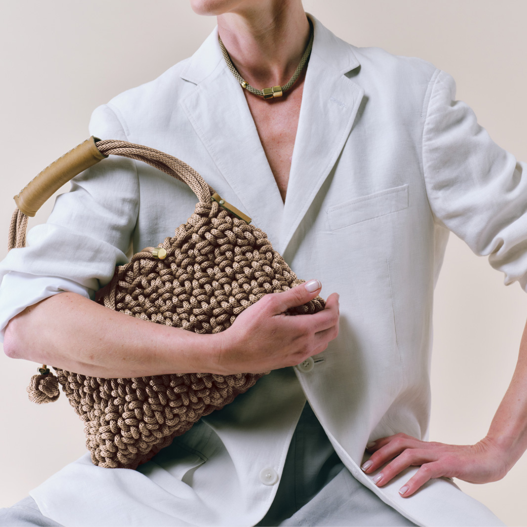 PICHULIK | Mermaid Bag Handwoven Rope Beige