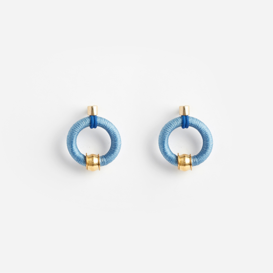 PICHULIK | Joule Brass and Rope Colourful Earrings 