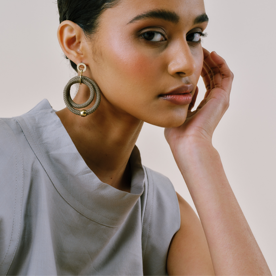 PICHULIK | Arista earrings Rope and Brass