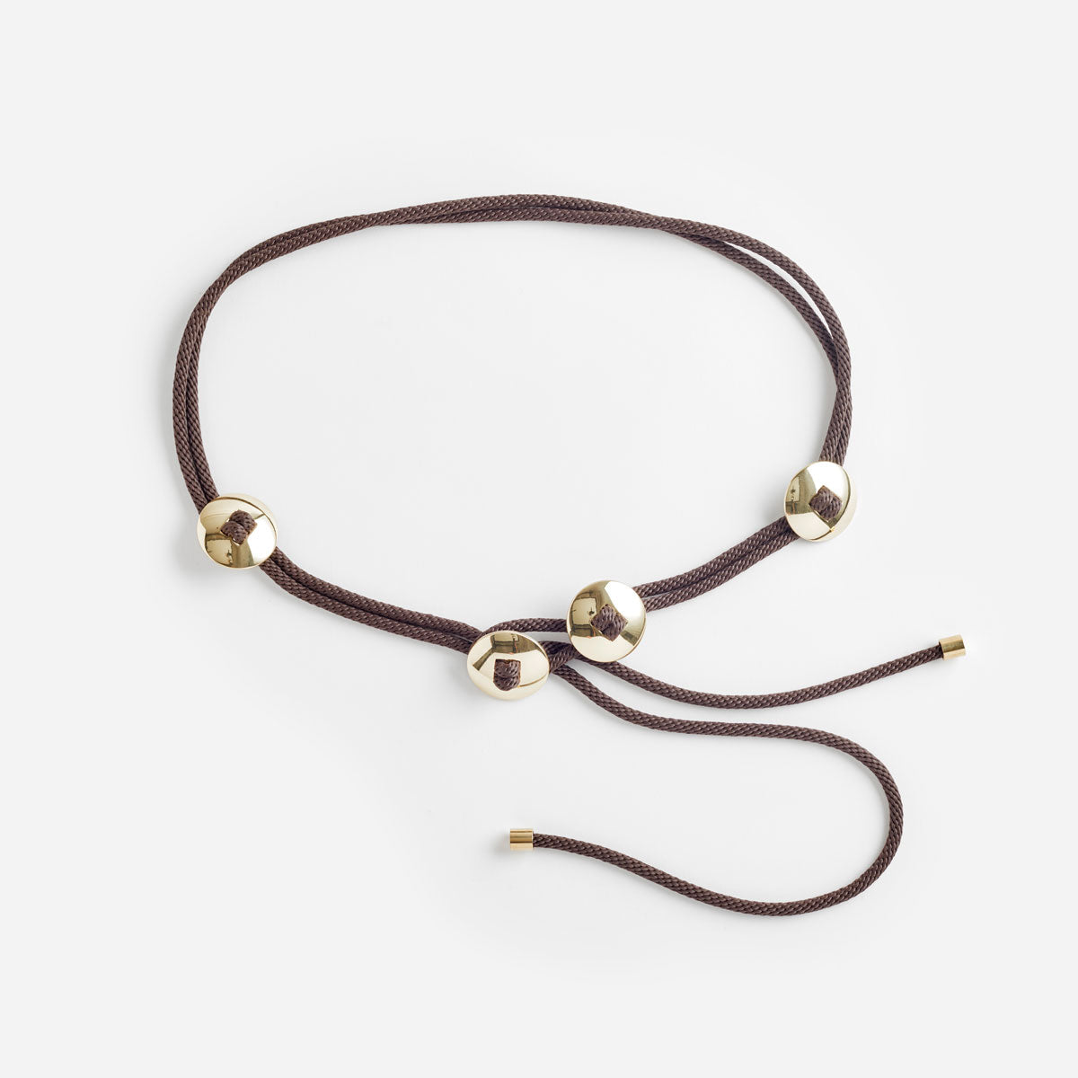 PICHULIK | Conch Adjustable Rope and Brass Belt