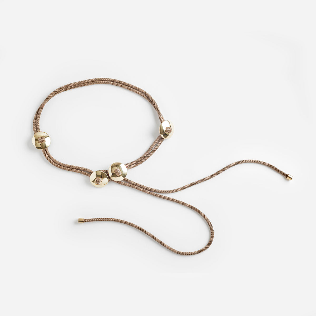 PICHULIK | Conch Adjustable Rope and Brass Belt