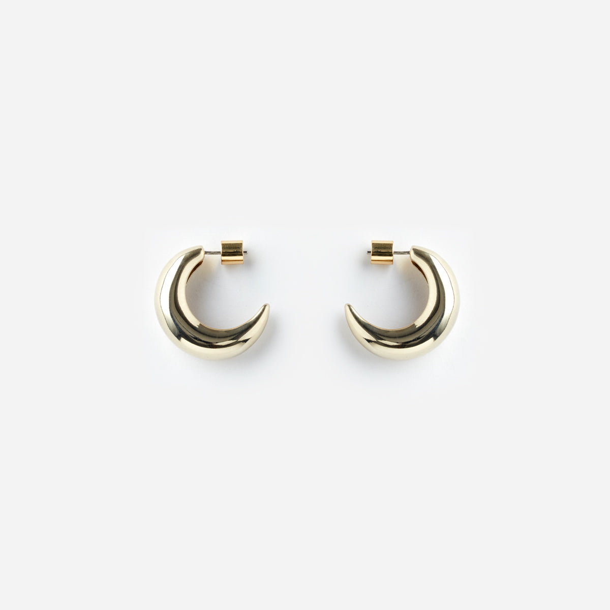 PICHULIK | Crescent Hoop Earrings Brass