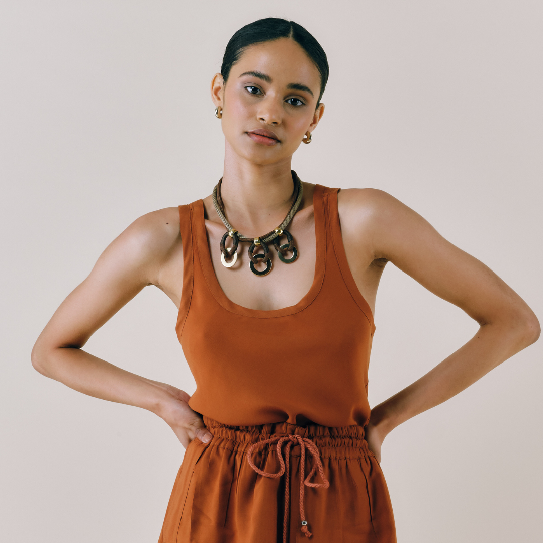 PICHULIK | Triton Necklace Brass and Rope