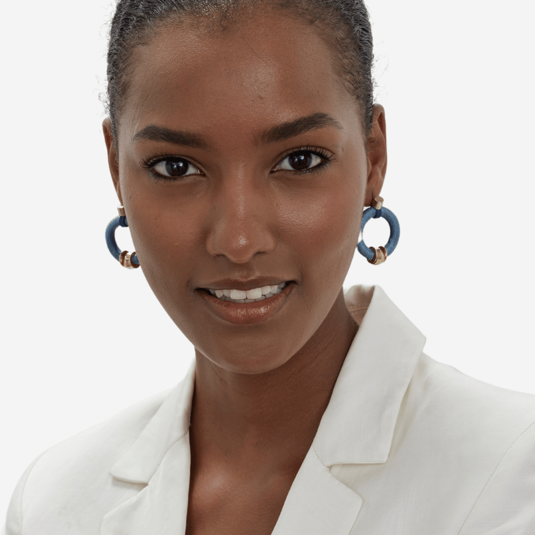 PICHULIK | Joule Brass and Rope Colourful Earrings 