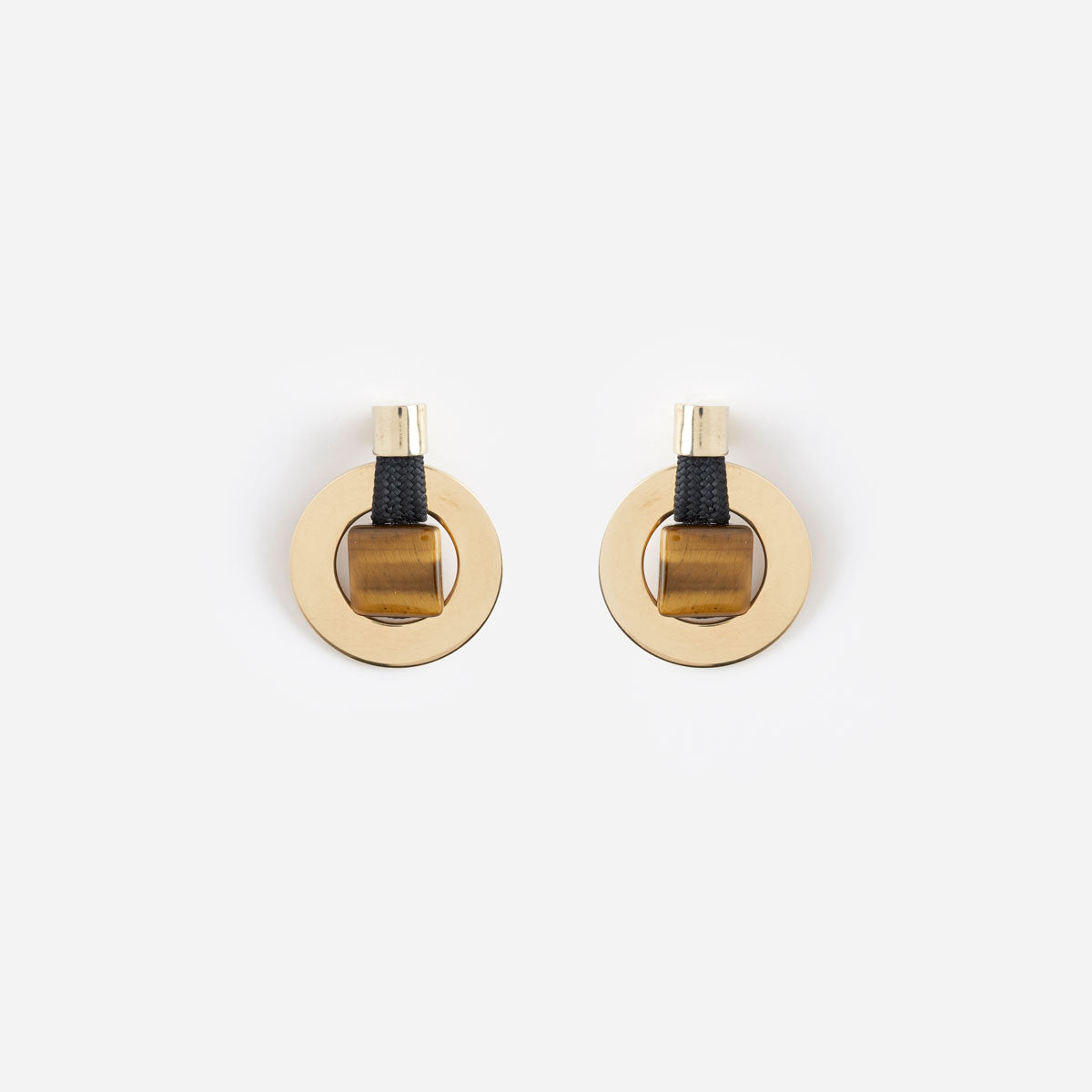 PICHULIK | Kimiya Brass and Gem Stone Earrings