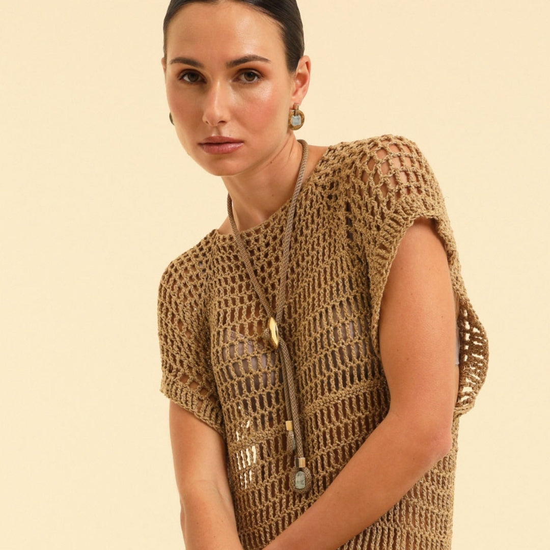 PICHULIK | Lacuna Brass and Rope Pendant