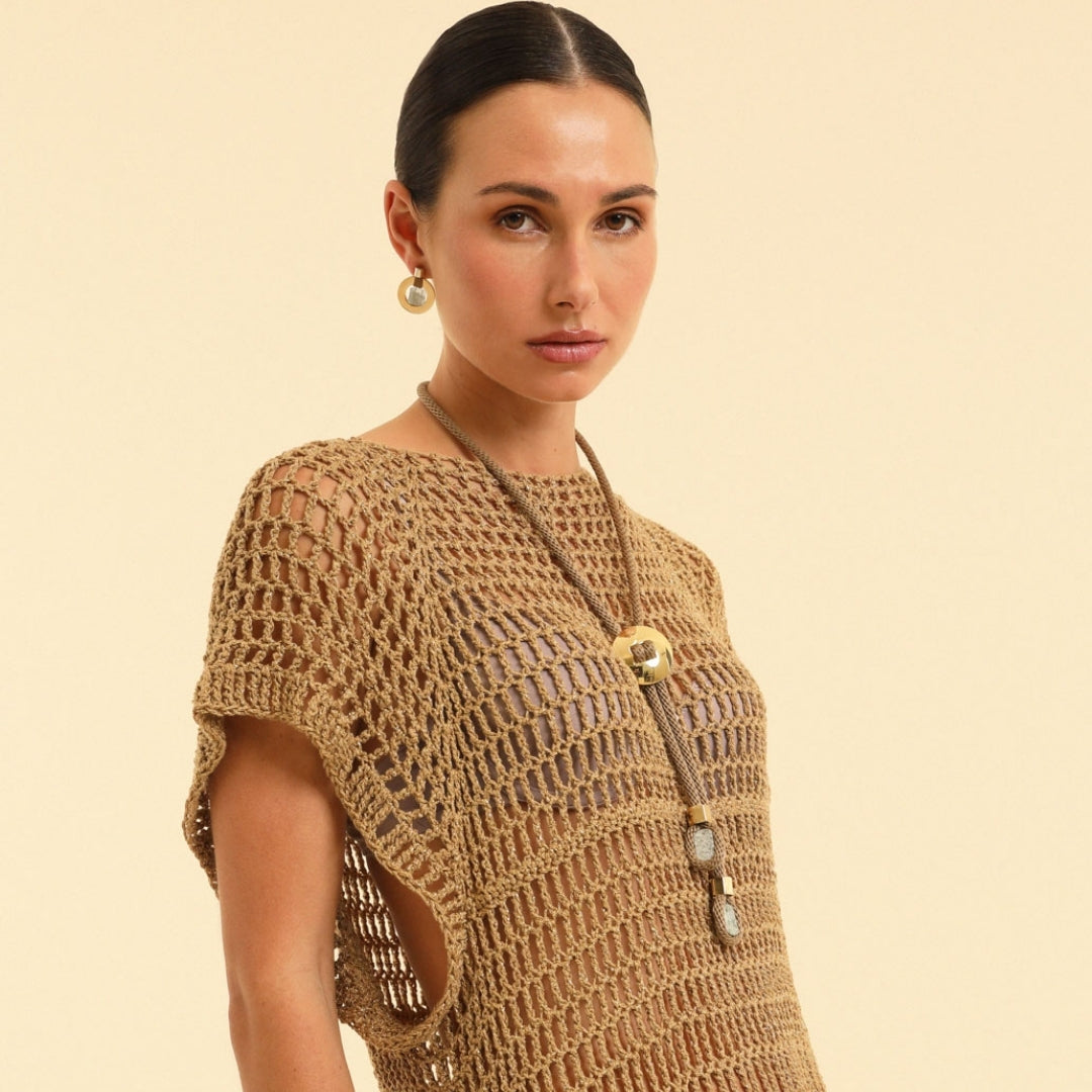 PICHULIK | Lacuna Brass and Rope Pendant