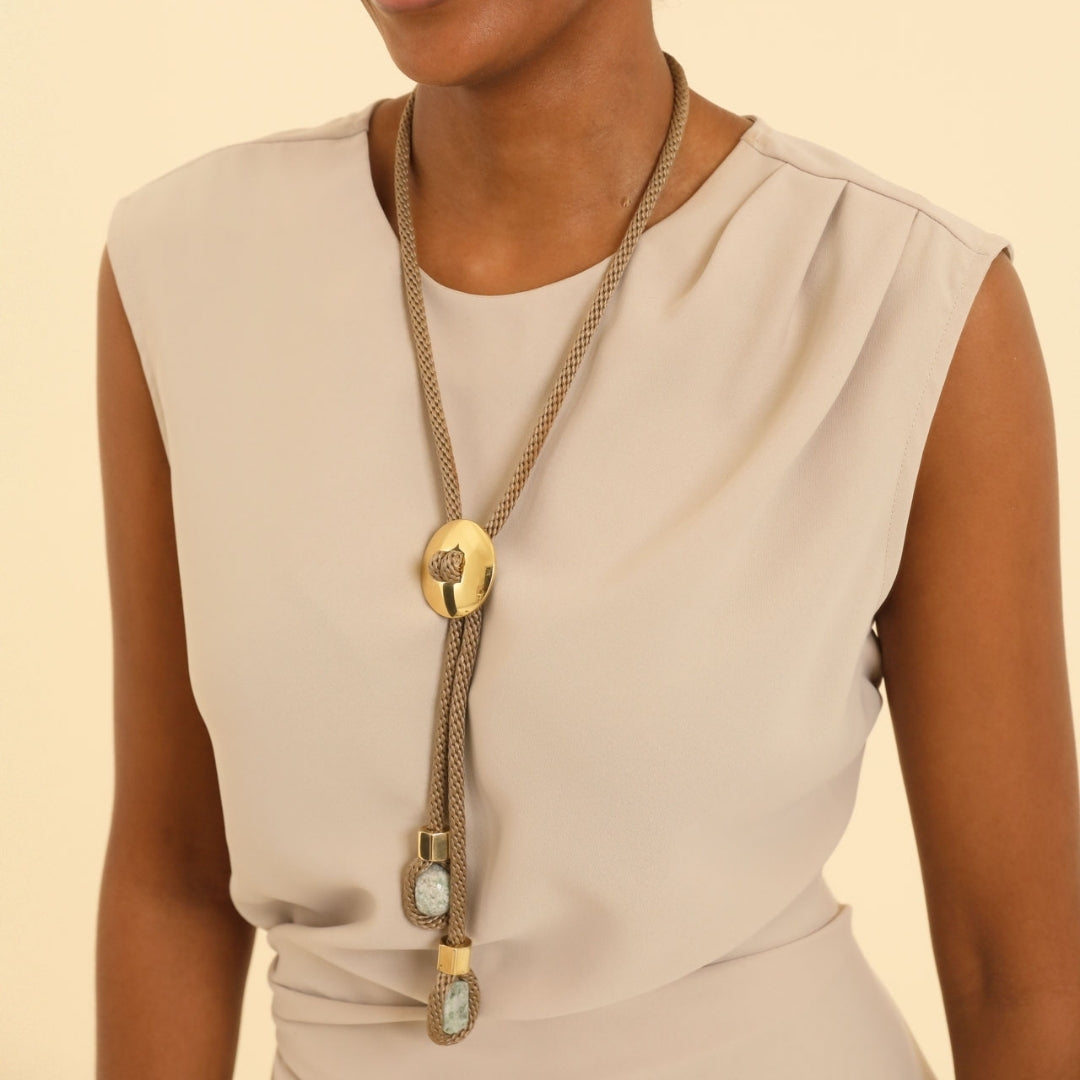 PICHULIK | Lacuna Brass and Rope Pendant