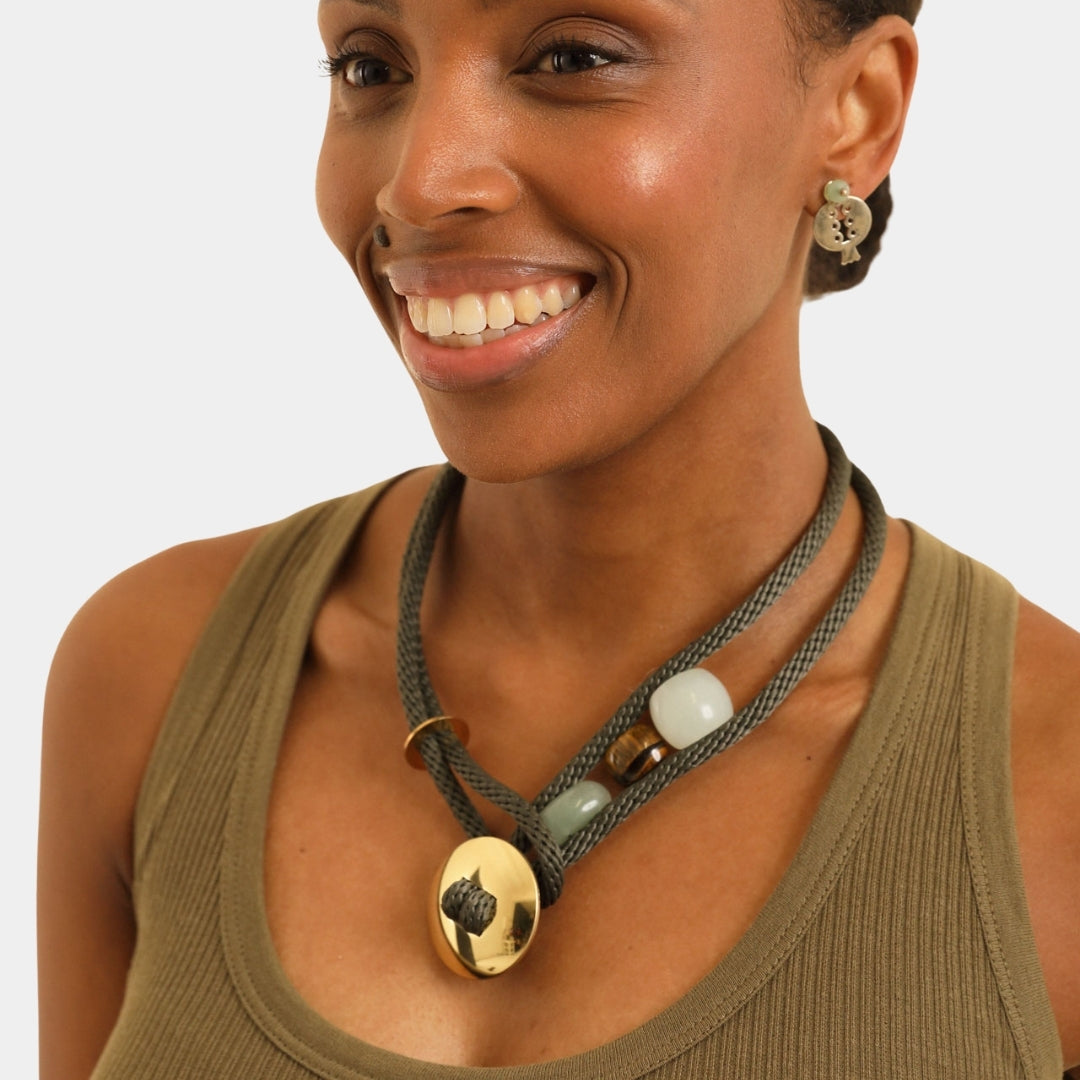 PICHULIK | Ravenna Rope and Brass choker