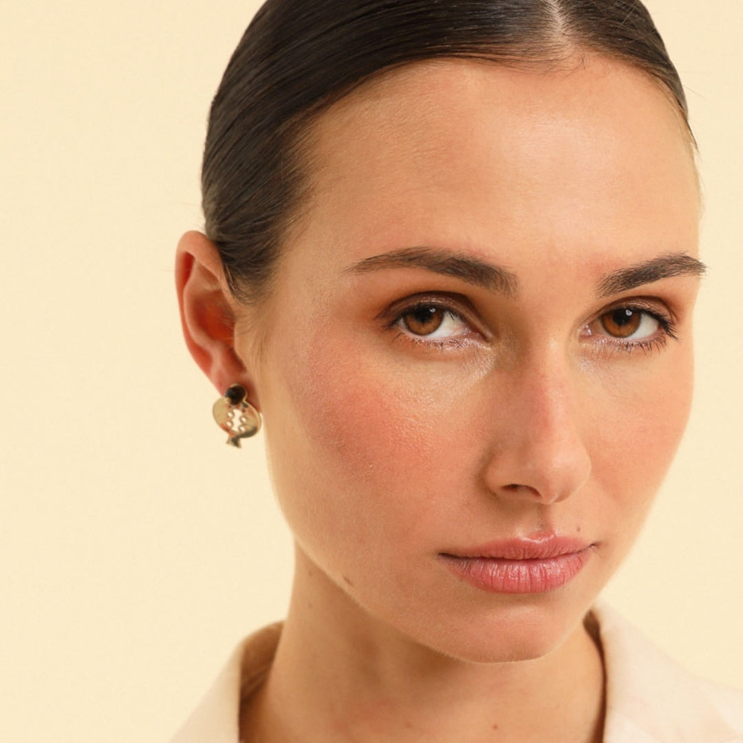PICHULIK | Sephos Brass and Gem Stone Earrings
