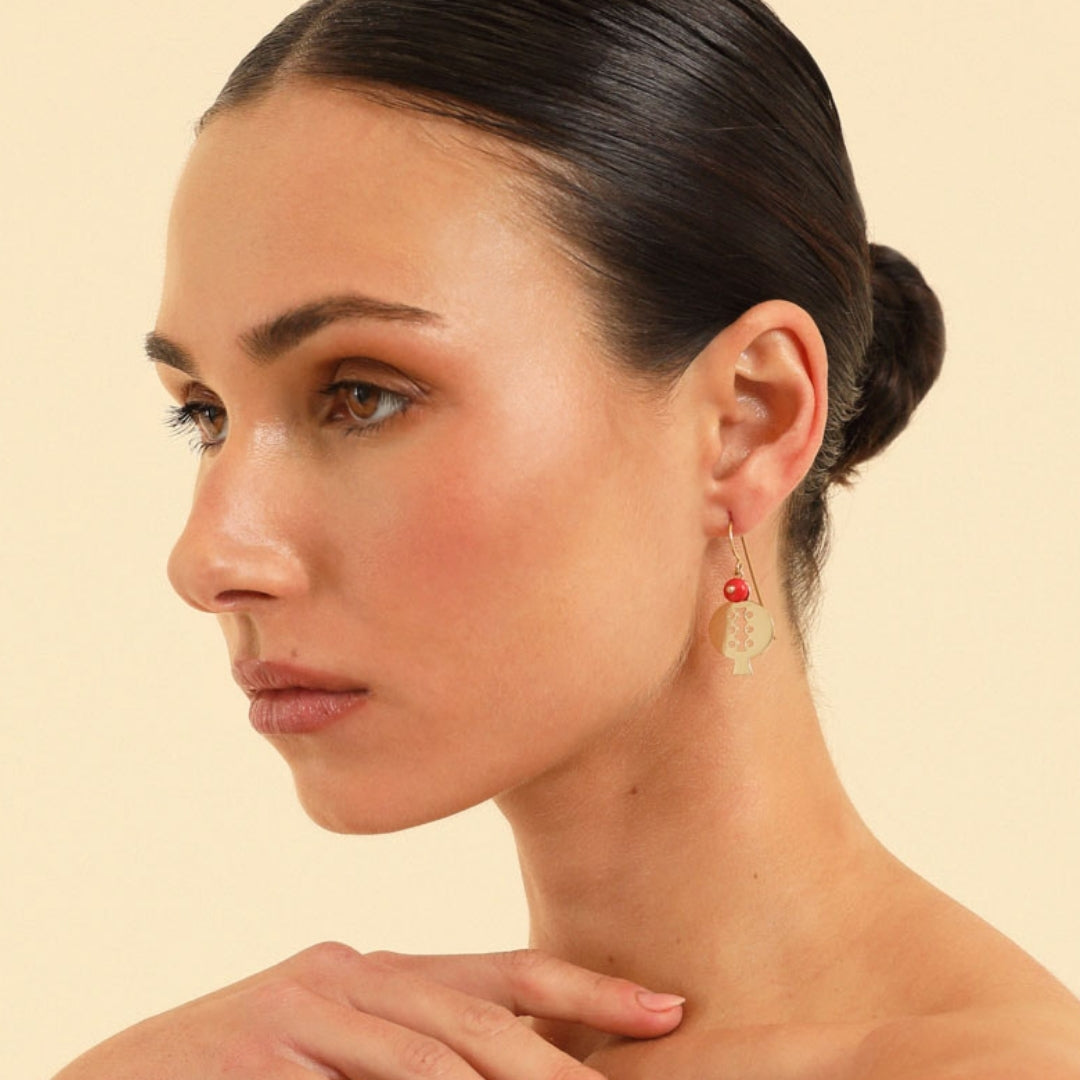 PICHULIK | Sephos Hook Brass Earrings
