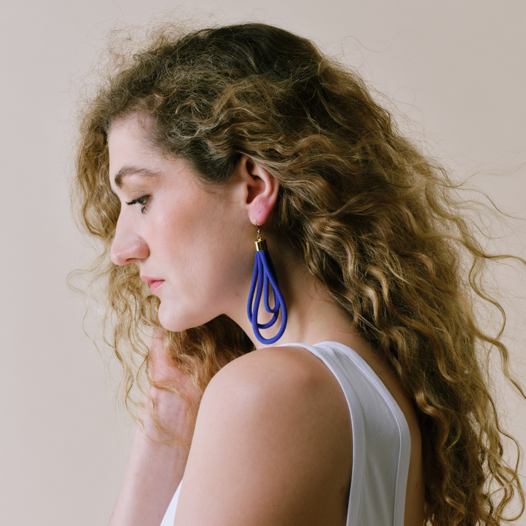 PICHULIK | Wave Earrings Rope and Brass