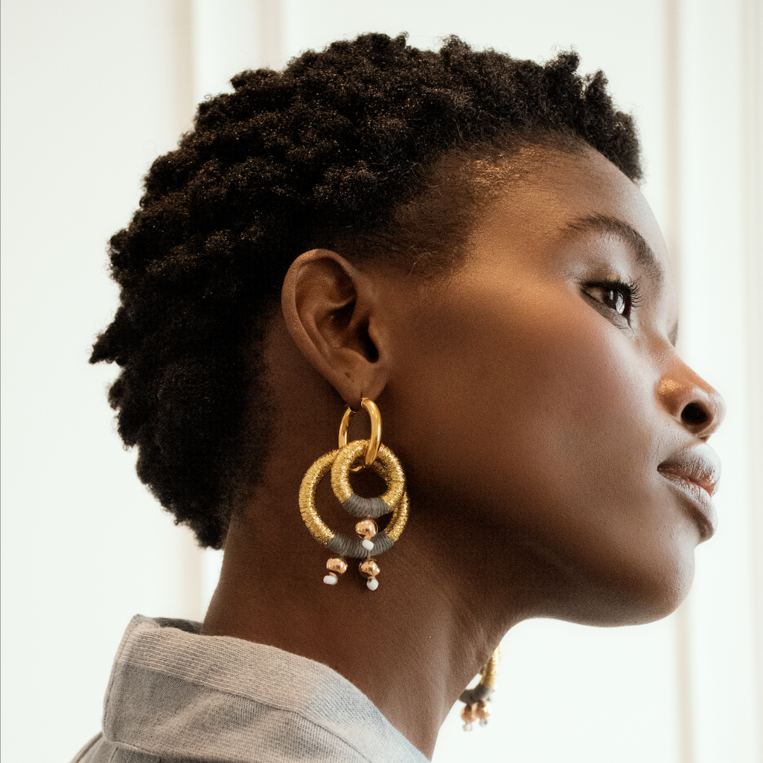 Pichulik | Gravity Gold earrings