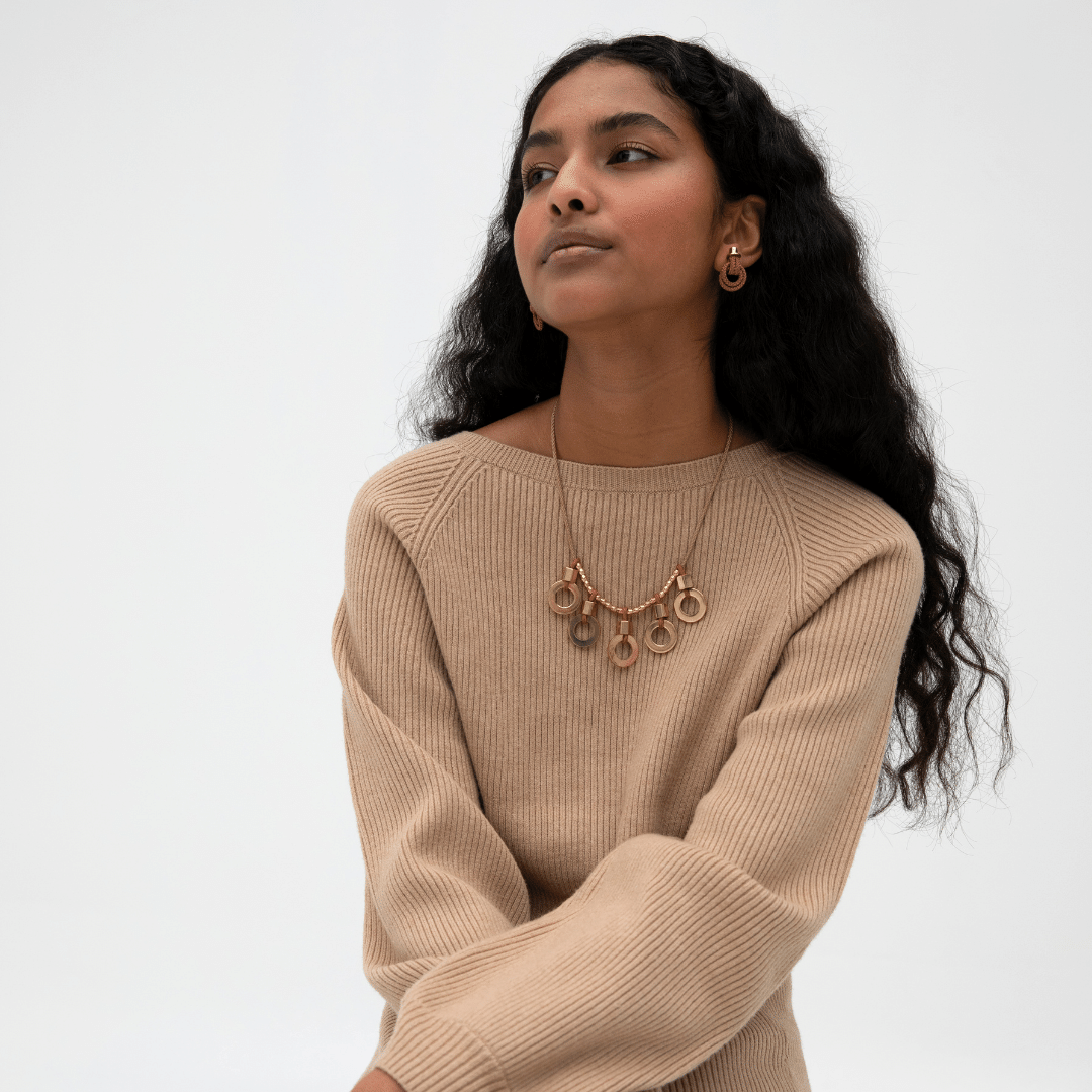 Pichulik | Derja Knot Earrings with Rope and Brass