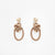 Pichulik | Shimenawa Earrings Beige Brass and Rope