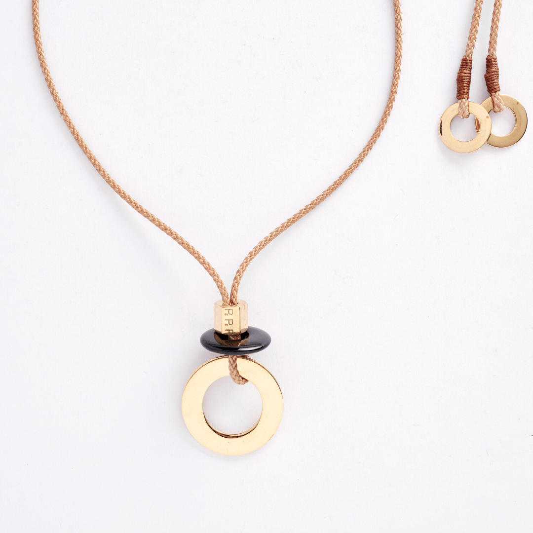 Pichulik | Noor Adjustable  Brass &amp; Rope Pendant