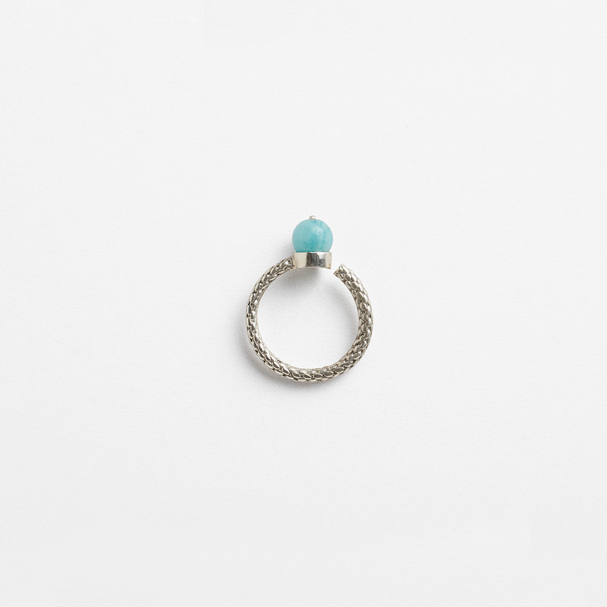 PICHULIK | Baci Sterling Silver Ring with Amazonite stone