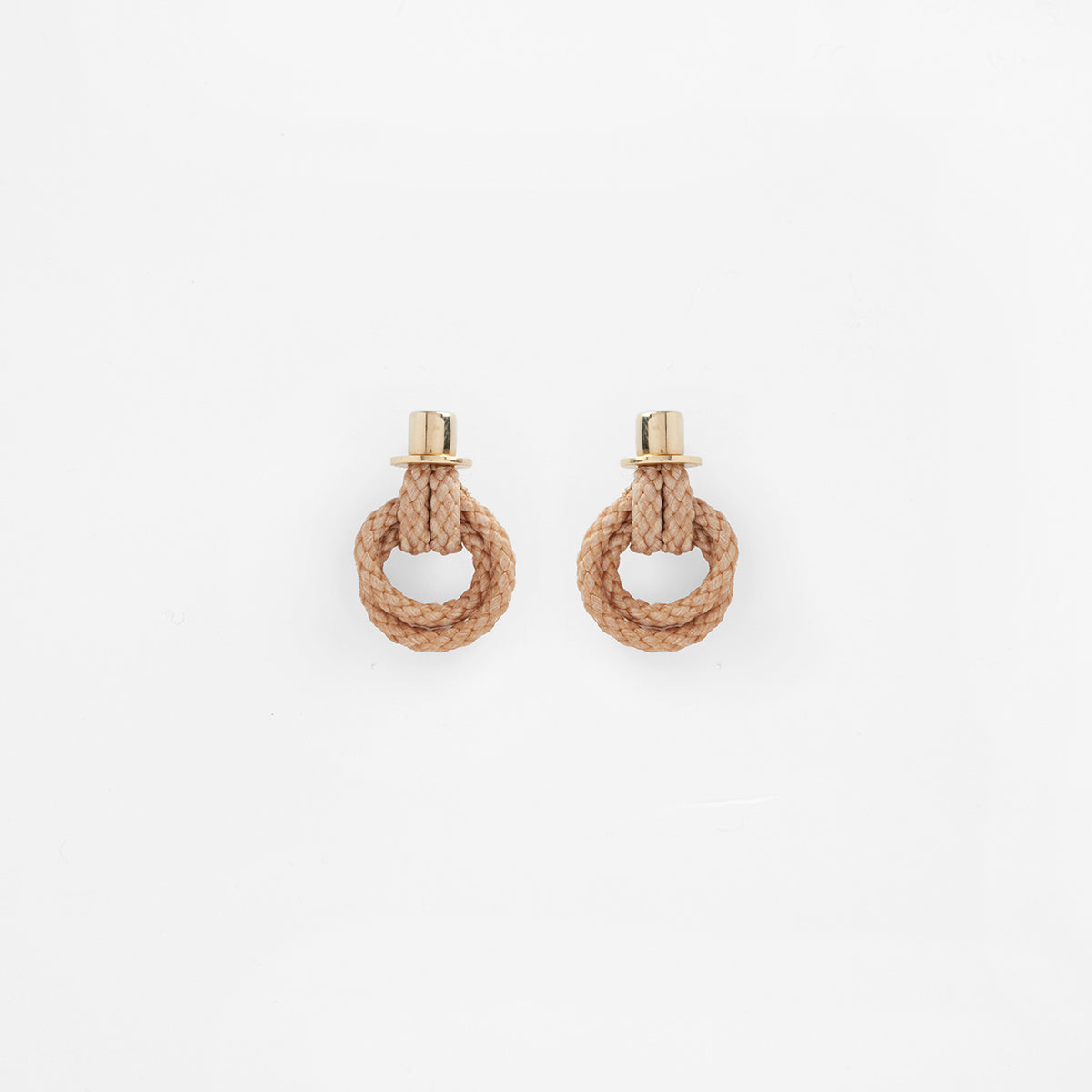 Pichulik | Derja Knot Earrings with Rope and Brass