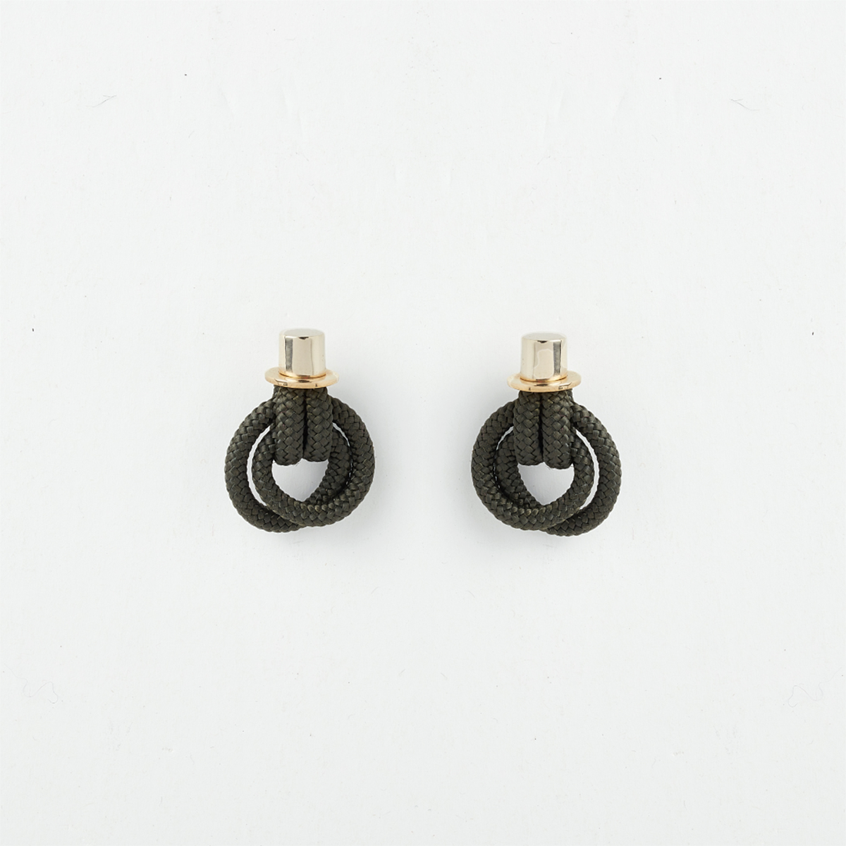 Pichulik | Derja Knot Earrings with Rope and Brass