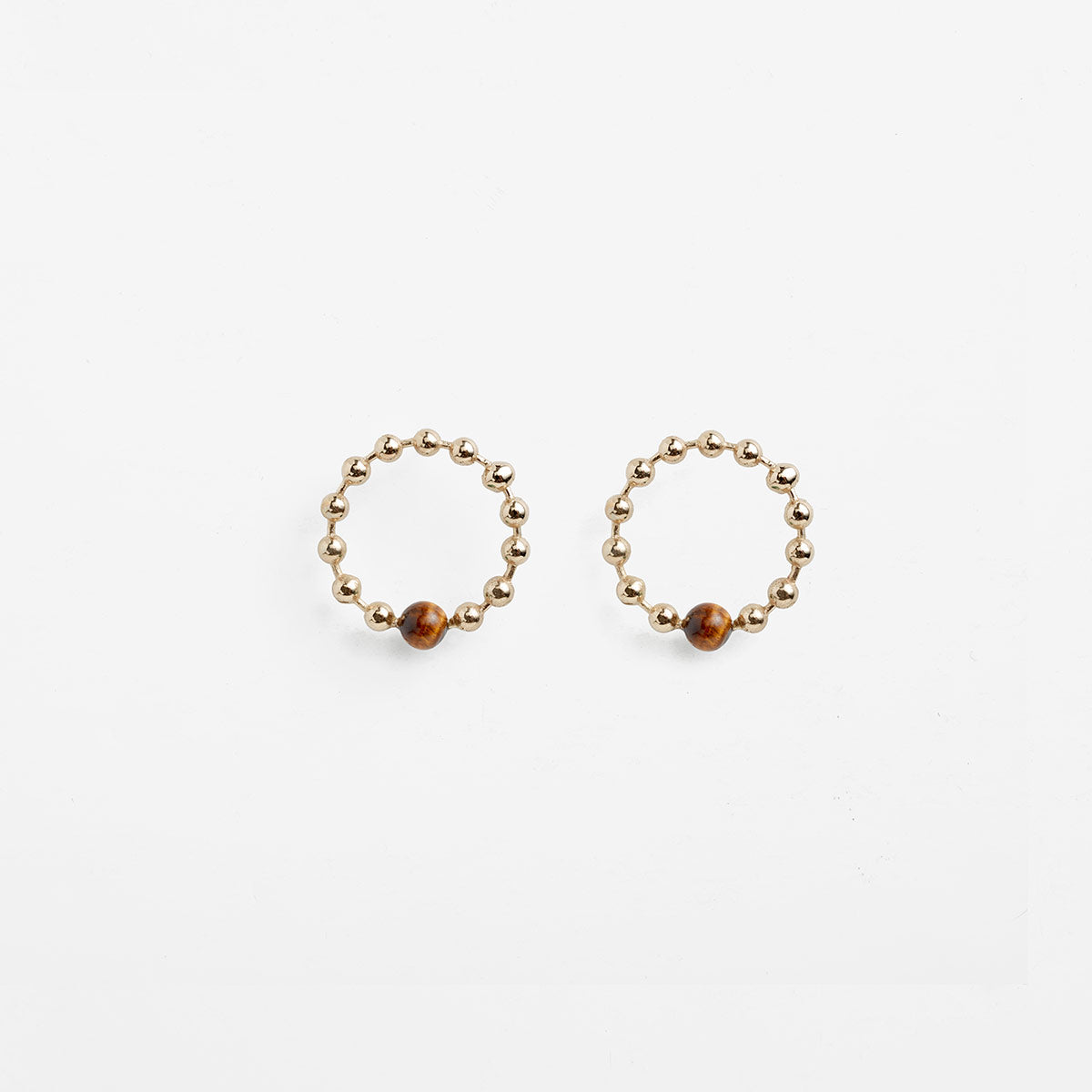 PICHULIK | Habibi Brass and Gem Stone Earrings