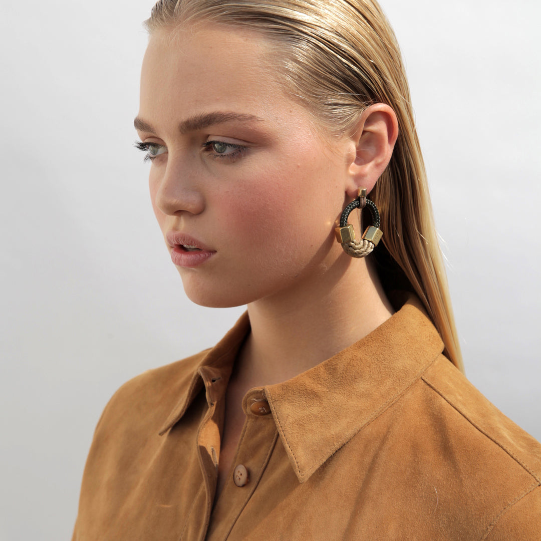 Pichulik | Ithaca Rope and Brass Earrings