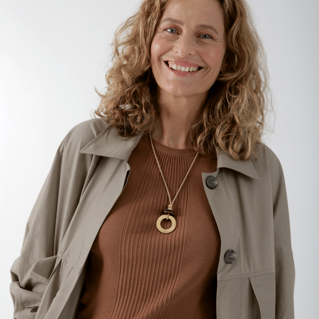 Pichulik | Noor Adjustable  Brass &amp; Rope Pendant