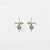 PICHULIK | Pisces Brass and Black Agate Gem Stone Earrings